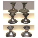Sterling Silver Candleholders 3 Sets