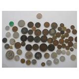 Antique Foriegn Coins Silver Copper Other Metal