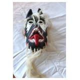 Hand-carved wooden Yaqui Pascola mask