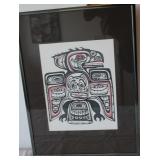 Native American Signed Wall Art 12"x16"
