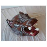 hand-carved wooden Mexican folk art Mask