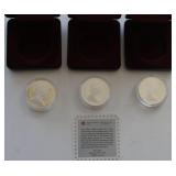 1982 83 & 86 Canadian Proof Silver Dollars