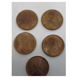 1909 VDB Pennies set of 5