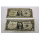 US Dollar Silver Certificates 1957 A & B
