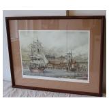 E K Wood Lumber Mill by artist James Williamson.