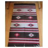 Navajo Handwoven Southwestern Wool Rug 29"x56"