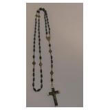 Vintage Wood Bead French Rosary