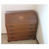 Antique Drop Front Desk 36"W 16"D 38"T