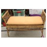 Vintage Bamboo Bench 47' W 21'D 28'T