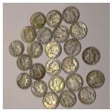 1945 Mercury Dimes Lot