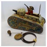 Marx 'Doughboy' tin lithograph wind-up tank