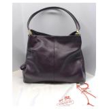 Coach Madison Phoebe Plum Purple Leather Hand Bag