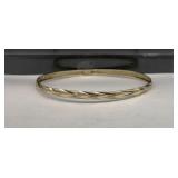 10K Gold Bangle Bracelet