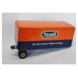 vintage Rexall Drugs friction toy truck trailer