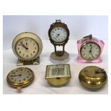 Vintage Clocks & Brass Ashtray
