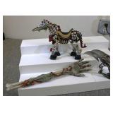 Ram Head Knife Skull Horse & Zombe Back Scratcher