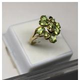 10K Gold Peridot Ring