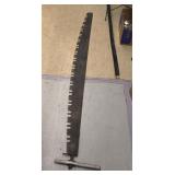 antique two-man crosscut saw
