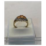 10K Gold Citrine Ring