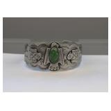 Native Made Sterling Silver Turquoise Bracelet