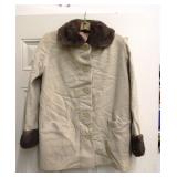 Vintage Coat No Size Tag Looks Hand Sewn