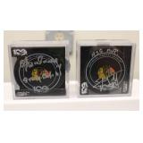 autographed Chicago Blackhawks hockey pucks set 2