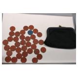 World War II Red Point Ration Tokens