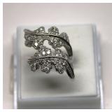 10K White Gold Diamond Ring