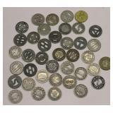 Collection Vintage Transit Tokens RR Buses Ect.