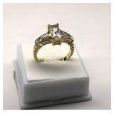 14K Gold Cubic Zirconia Ring