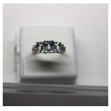 10K Gold Aqua Marine Ring
