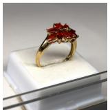10K Gold 1.35 CT Fire Opal Ring