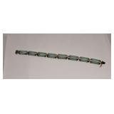 14K 585 marked Jade Braclet