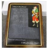 Vintage Santa Chalk Board 9.5' X 12.5'