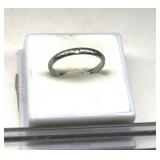 18K White Gold Band ( Stone Missing )