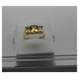 10K Gold Citrine Ring