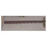 antique two-man crosscut saw