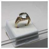 10K White Tanzanite Ring