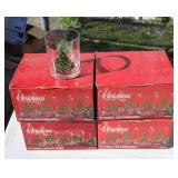 Vintage Christmas Coctail Glasses