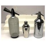MCM Seltzer Soda Siphon Dispenser Bottles
