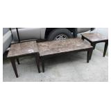 Coffee Table & Matching End Tables