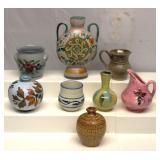 Vintage Pottery Vases Lot