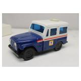 Western Stamping Corp. Metal US Jeep coin bank.