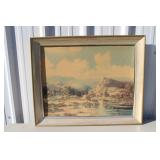 David Swing Signed Vintage Lithograph 33"x27"