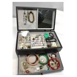 Sterling * Costume Jewelry & Coins w/ Box