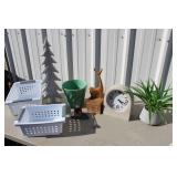 NW Airline Spoon Fake Plant Clock Misc. Items Lot
