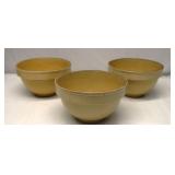 TPCO Earthenware Pottery Mixing Bowls set of 3