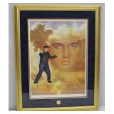 Lithograph titled 'Elvis The King' Nate Giorgio