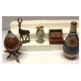 Pottery Vases Wood Deer Marble Vase