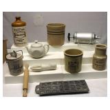 Stoneware Kitchen Items & Misc. Lot